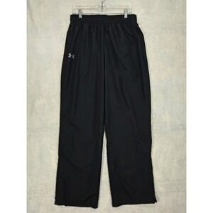Under Armour Track Pants Heatgear Women L Tall L Loose Fit Black Windbreaker